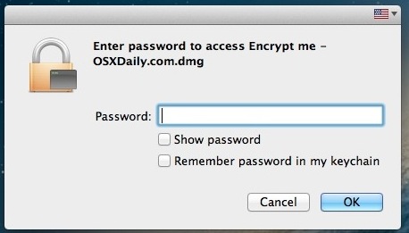 everytime i connect my passport hd to mac asks for password